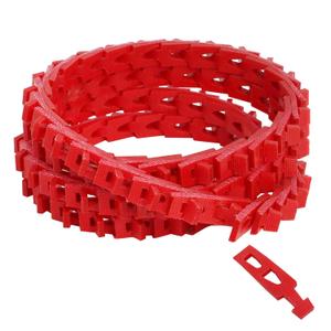 Link V Belt,10FT Power Twist V-Belt 1/2-Inch x 10 Feet A Type, Adjustable Link V Belts for Lathes, Drill Press, Table Saws and Other Woodworking Tools (Red)