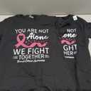 You Are Not Alone We Fight Together Breast Cancer Awareness 2 T-Shirt Size M