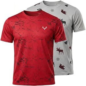 PREDAGEAR Boys Camo T-Shirts Bundle Pack, Toddler Kids Camouflage Short Sleeve Tees, Soft Crewneck Casual Shirts Size 4