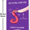 5 x Beixian Funny Valentines Day Card for Him Her, Unique Valentine's Card Gifts for Husband Wife, Happy Anniversary/Bday Gifts for Women Men Boyfriend Girlfriend (BX319)