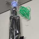 IV Intravenous Foldable Pole Stand, Portable Collapsible IV Pole Stand 4 Hook 3 Leg, IV Poles with 4 Hanging nets for Wheelchair Infusion Stand for Hospitals Clinics Wheelchairs and Beds (Black)
