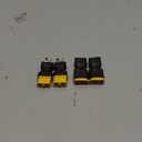 2 Pairs XT60 Plug Male Female Connector to T Plug Male Female Connector Conversion Adapter