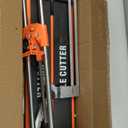 VEVOR 17-Inch Manual Tile Cutter for Wall & Polished Tiles,Double Rails for Precise Cutting, Tungsten Carbide Wheel,Non-Slip Handle,Anti-Displacement Pressure Rod,Precise Cuts for Pros & Beginners
