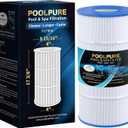 POOLPURE PLF90A Pool Filter Replaces Hayward C900, CX900RE, Pleatco PA90, Ultral-B6, Unicel C-8409, Filbur FC-1292, Sta-Rite PXC95, 90 sq.ft, L x OD: 17 3/8" x 8 15/16" (1 Pack)