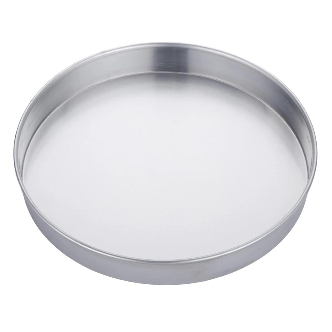 American Metalcraft A80142 Straight-Sided Aluminum Pan - 14 Inch Diameter, 2 Inch Height, Standard Weight, 18 Gauge, 1 mm Commercial Pizza Cake Baking Pan Silver - Hand Wash Only, 72 Quarts