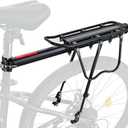Rear Bike Bicycle Cargo Rack, Aluminum Alloy Rear Bike Pannier Rack for Back of Bike Carrier Rack with Quick Release Mountain Road Bicycle Rear Racks 110-165 lbs Capacity Universal