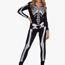 Morph Skeleton Bodysuit - Women's Halloween Costume, Size -XL