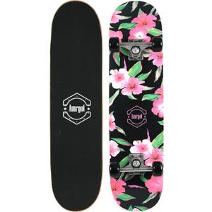 Skateboards for Beginners,31 * 8 inches Complete Skateboards for Kids,Boys,Girls and Adults,7 Layer Maple Wood,Double Kick Deck Concave Standard and Tricks Skateboard
