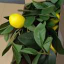 Giegxin 6 Pcs Artificial Lemons Tree Branches 18 Inch Faux Greenery Stems Lifelike Lemon Decor Fake Fruits Plant for Home Kitchen Dining Table Decor
