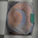 SPUER Travel Pillows for Airplanes, Neck Pillow Airplane, Airplane Travel Accessories with Eye Mask, Earplugs & Storage Bag, Memory Foam Neck Pillow for Sleeping, Flights, Cars, Office (Blue & Pink)