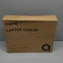 llano RGB Laptop Cooling Pad, White, Powerful Turbofan, Quiet Cooling, Touch Control, LCD Screen, Seal Foam, 15-19in Laptops