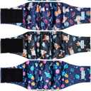 Paw Legend Washable Dogs Diapers Male Dog Belly Bands for Male Dogs Diapers Reusable Puppy & Doggie Diapers Male (5 Pack, Large)