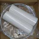 Drum Lamp shades Set of 2, White Line Lamp Shades for Table Lamps Floor Lamp, 13" Top X 13" Bottom X 10" High Large Fabric Lamp Shades, Easy Assembly Replacement Lampshades