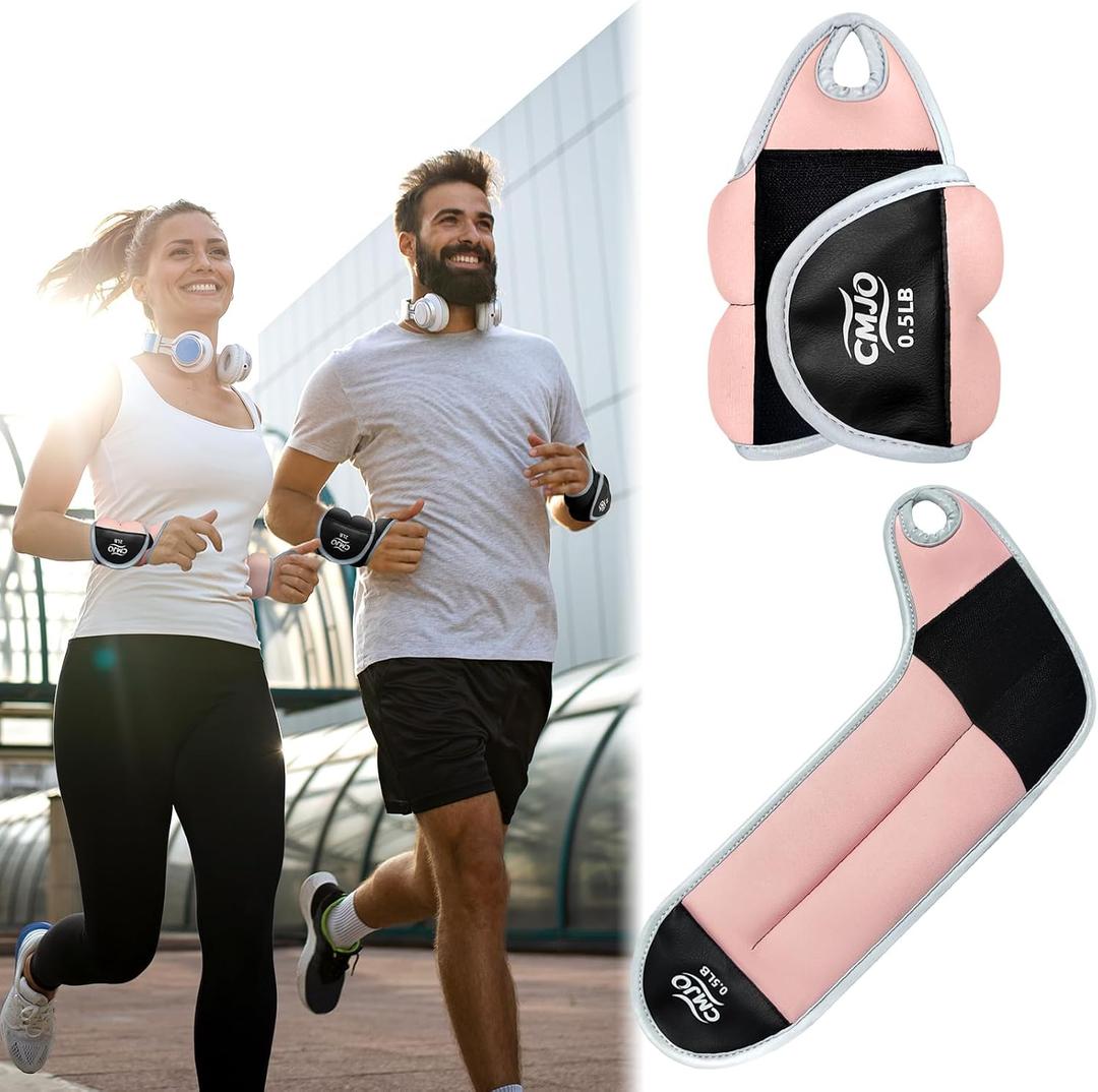 Weighted Gloves - Wrist Weights with Thumb Loops for Women, 0.5lb*2 1lb*2 2lbs*2 Set, Arm/Hand Weights for Running Walking Pilates Yoga