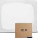 REST® Evercool®+ Fitted Sheet, CaliKing, Arctic White, 15" Deep (up to 18’’), Breathable Bedding for Hot Sleeper and Night Sweats, Bed Sheet with Ionic+ Self-Cleaning Silver Yarn for Sensitive Skin