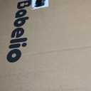Babelio Baby Gate for Stairs, Kitchen & Doorways, 26-43" W 28" H No Bottom Bar| Easy Installation| One-Handed Operation| Auto-Close| Hardware Mount (Drill Needed) Safety Dog/Pet Gate Indoor (White)
