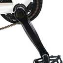 Left 170mm Bicycle Crank Arm Set Replacement for Electric, Folding, Hybrid, Mountain, Road Bike - Aluminium Alloy - Horizontal (Black, Diamond Hole)