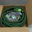 NON-EXPANDABLE Garden Hose 25ft x5/8'', Heavy Duty Flexible Water Hose with 10-Function Sprayer, Lightweight, Leak Proof, Durable Fabric Skin, Pressure Resistant for Yard, Outdoor