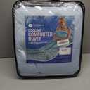 Continental Bedding Arctic Dreams Blue Cooling Comforter Duvet Breathable & Soft Polyester/Nylon Fabric - King Size 86 Inch x 102 Inch