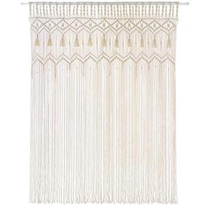 Mkono Macrame Curtain Large Boho Woven Wall Hanging Window Curtains Handmade Bohemian Decor for Window Doorway Closet Wedding Backdrop Arch Bedroom Living Room Apartment, 51''Wide x 70''Long