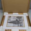 Yaetm 16x20 Gold Picture Frame with Decorative Inner Frame & Tempered Glass, Display 11x14 Photos with Mat on Wall - Portrait or Landscape - Ideal for Office & Home Dcor (Gold, Single)