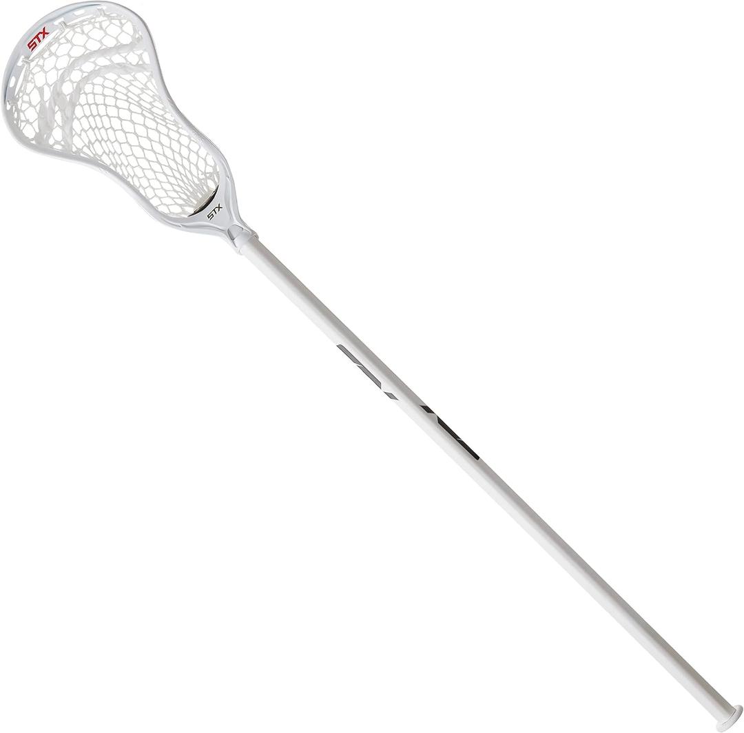 STX Stallion 700 Complete Lacrosse Stick A/M with Fiber Composite Handle (White)