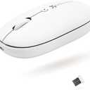 2 x X9 2.4G Wireless Mouse - Quiet and Comfortable Computer Mouse with USB Receiver and 3 Adjustable Levels - Cordless Mouse Wireless Mice for Windows Mac PC Notebook Chromebook