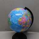 Juvale World Globe for Kids - 8-Inch, Multicolor with Plastic Stand - Educational Desk Globe with World Map for Kids & Classroom Decor