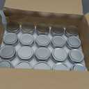 Accguan 4oz Glass Jars With Lids(Silver),Mason Jars,Ideal For Honey,Jam,Wedding Favor,DIY Magnetic Mini Spice Jars For Kitchen, Set of 40