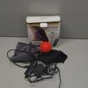 sticro Ankle Heating Pad for Achilles Tendonitis and Plantar Fasciitis Relief, Heated Ankle Brace Foot Heating Pad Wrap with Massage Ball for Sprained Ankle, Arthritis Foot Heel Pain Relief (Gray)