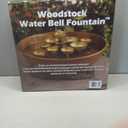 Woodstock Wind Chimes, Woodstock Water Bell Fountain Kit (16”) with Pump and Copper Bowl for Indoor Home Garden Decor Christmas/Hanukkah Gifts (WWBF2)