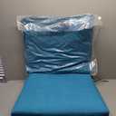 ARDEN Outdoor Dining Chair Cushion, 21 x 21, Rain-Proof, Fade Resistant 21 x 21, Lake Blue Leala (Lake Blue Leala)