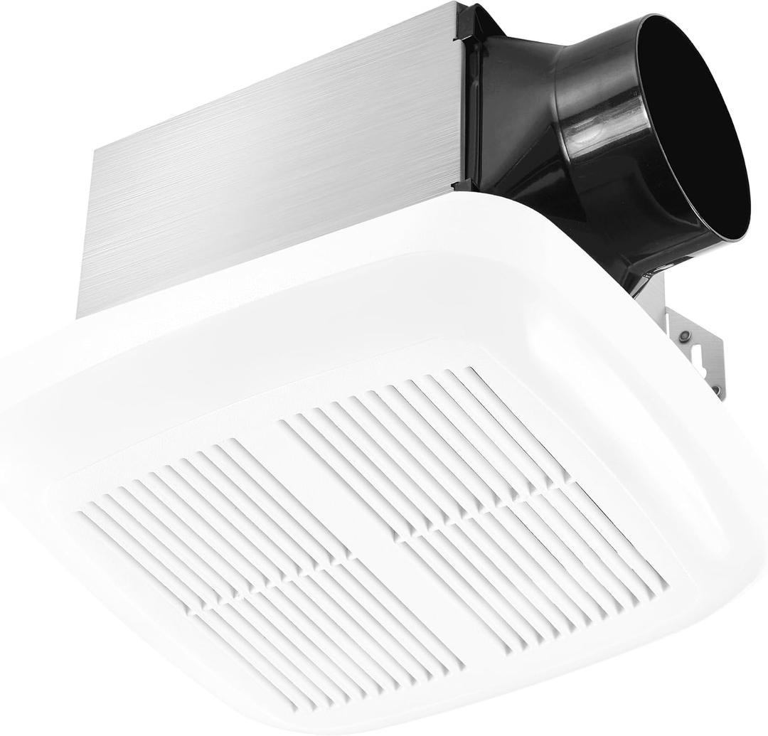Bathroom Fan with Light And Night Light, 80 CFM, 4 Inch Duct, 80CFM 5CCT light