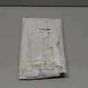 JIALE Rectangle Table Cloth, Heavy Duty Cotton Linen Waterproof Tablecloths Farmhouse Tablecloth, Soft and Wrinkle Free Table Cover with Tassels, 55''x70'', 4-6 Seats (Beige Wheat)