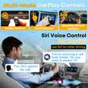 Wireless CarPlay Adapter for iPhone - Bluetooth Apple CarPlay Adapter Converts Wired to Wireless, Plug-and-Play, No Delay, Automatic Reconnection, Compatible with iOS 10+