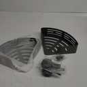 VOLPONE Corner Shower Caddy Suction Cup Shower Shelf Corner No Drilling Bathroom Shower Organizer Storage Rack Adhesive with Towel Bar Hooks (2-Pack, Matte Gray)