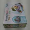 Baby Gym Play Mat, 8-in-1 Tummy Time Mat & Ball Pit with 6 Toys, Washable Baby Activity Play Mat for Visual, Hearing, Sensory, Motor Development, Baby Toys Gift for Toddler Infant 0-3-6-9-12 Month