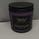 M&SENSE Santal Spruce Christmas Scented Candle, 11.6oz 70 Hours Burn Non Toxic Natural Soy Wax, 2 Cotton Wick Candle for Winter Holiday Housewarming Gifts for Family Friends Teachers