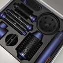 DORISILK 8 in 1 Hair Styler & Hair Dryer Brush Blow Dryer, 110,000 RPM High-Speed Hot Brush Styler and Auto Wrap Curlers, Ionic Smooth for Straightening Curling Volumizing Fast Drying, Champagne Gold