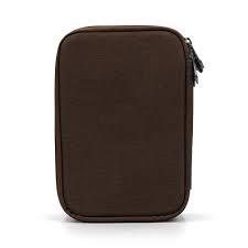 Cosmetic Bag Makeup Brush Case Organizer Pouch Portable Makeup Handbag Travel Makeup Brush Holder for Eyeshadow Brush Women, Brown