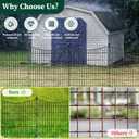10 Panels No Dig Dog Fence Outdoor for Yard, 40 in(H) X 23.6 ft(L) Decorative Tall Garden Fence Animal Barrier, Rustproof Metal Wire Garden Edging and Borders, Temporary Fencing Stakes
