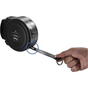 3 x Retractable Clothesline Indoor Outdoor Clothesline - Clothes Line Retracting Indoor Outdoor Laundry Line - Wall Mounted Heavy Duty Windproof Non Sag Non Slip RV Clothing Clothes Drying Rack (Circle Black)