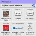 HP 15.6-inch Laptop, HD Touchscreen Display, AMD Ryzen 3 7320U, 8 GB RAM, 128 GB SSD, AMD Radeon Graphics, Windows 11 Home in S Mode, Natural Silver, 15- fc0099nr