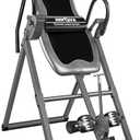 Innova Health and Fitness Inversion Table with Adjustable Headrest, Reversible Ankle Holders, and 300 lb Weight Capacity