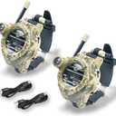 Walkie Talkies for Kids Rechargeable, Spy Watch Army Toys, 7 in 1 Walkie Talkie Watches with Flashlight, Two-Way Radios Long Range Interphone Toy Gifts for Boys Girls fit Outdoor Game Camping