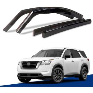 in-Channel Window Visors Compatible with Nissan Pathfinder 2022 2023 2024,Rain Guards Sun Shields Window Deflector Wind Vent Visors,4PCS