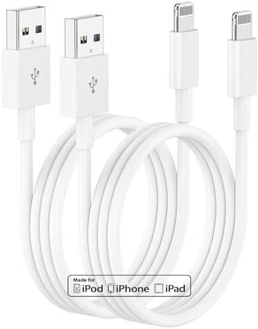 10ft iPhone Charger, [Apple Certified] Long Apple Charging Cord,10 Feet Original Lightning to USB Cable,10 Foot iPhone Charging Cable for iPhone 14 Pro Max/14/13 Pro/12 Mini/11/XS/XR/8/7/6S/5/SE,iPad