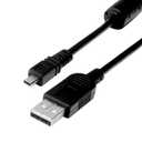 Replacement USB Camera Transfer Data Charging Cable Cord for Sony Cybershot Cyber-Shot DSCH200, DSCH300, DSCW370, DSCW800, DSCW830, DSC-H200, DSC-H300, DSC-W370, DSC-W800, DSC-W830 (Black)