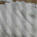 Bedsure Fluffy Duvet Cover Set - Ultra Soft Plush Shaggy Comforter Cover Twin Size, Warm Flannel Fleece Bed Sets for Winter, 2 Pieces (Striped Pattern, Coconut White) (Twin (68" x 90"))