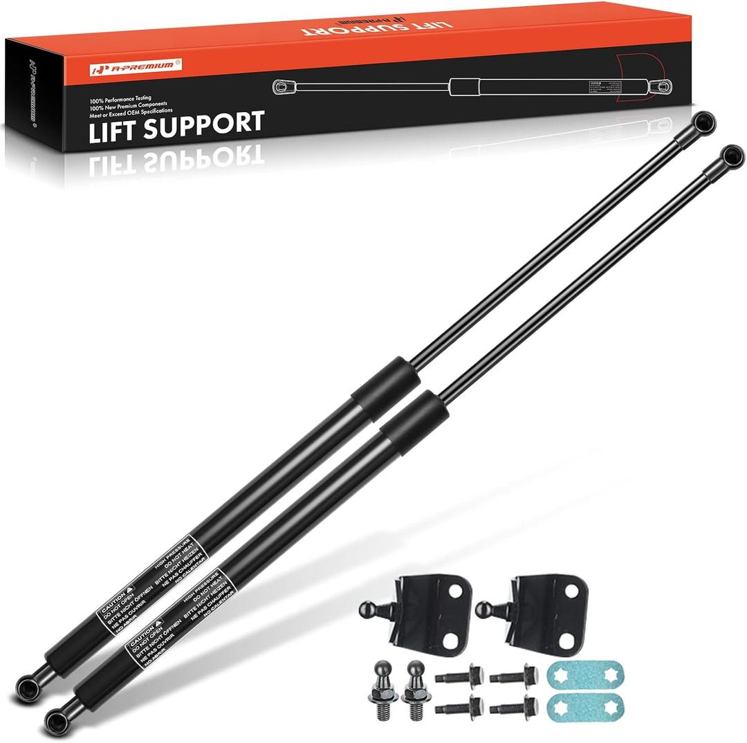 A-Premium Tailgate Rear Liftgate Lift Supports Shock Struts Compatible with Select Nissan Models - 350Z 2003-2008, V6 3.5L, Coupe 2-Door, with Spoiler - Replace# 90453CD700, 90452CD700 (2-PC Set)